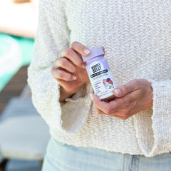 Wonderbelly bottle cap open showing 40-count, ready for relief.