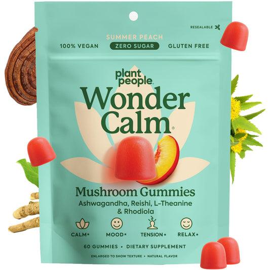 Plant People WonderCalm Mushroom Gummies bottle front