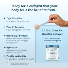 WonderCow grass-fed collagen label emphasizes purity and third-party testing