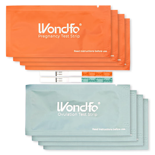 Wondfo ovulation and pregnancy test strips kit front view