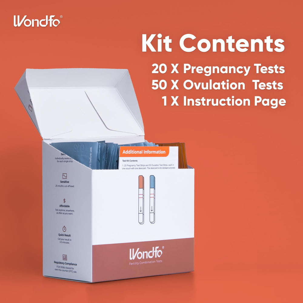 Close-up of test strips and packaging