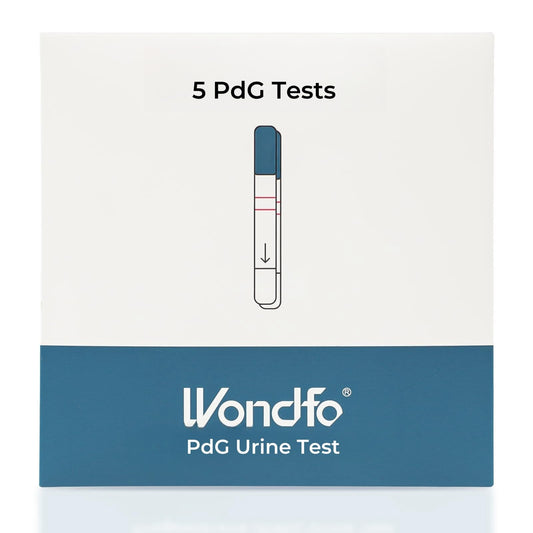 Packaged set of 5 PdG urine test strips