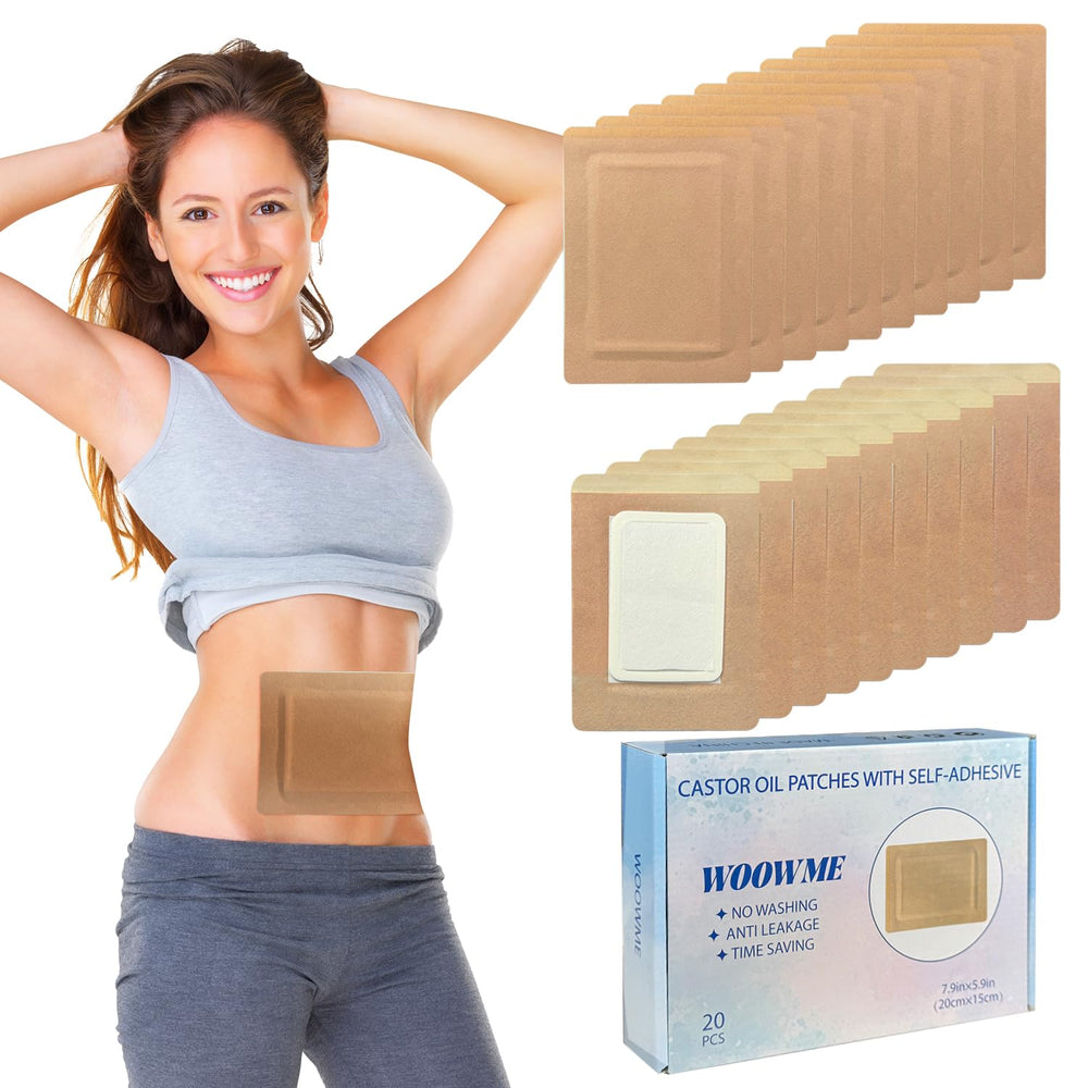 WOOWME Castor Oil Patches pack front view