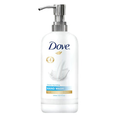World Amenities Dove Hand Wash bottle with pump for long-lasting moisture.