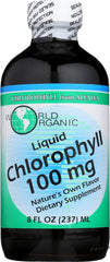 World Organics Chlorophyll Liquid 100 mg bottle front view