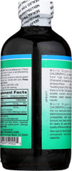 World Organics Chlorophyll Liquid bottle with recommended serving