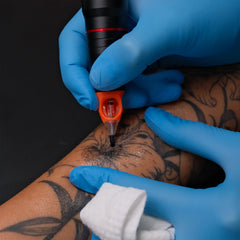 Lining in progress with Wormhole 1005RL for clean edges