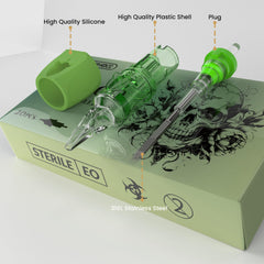 Wormhole Tattoo compatible with standard tattoo machines for versatility.