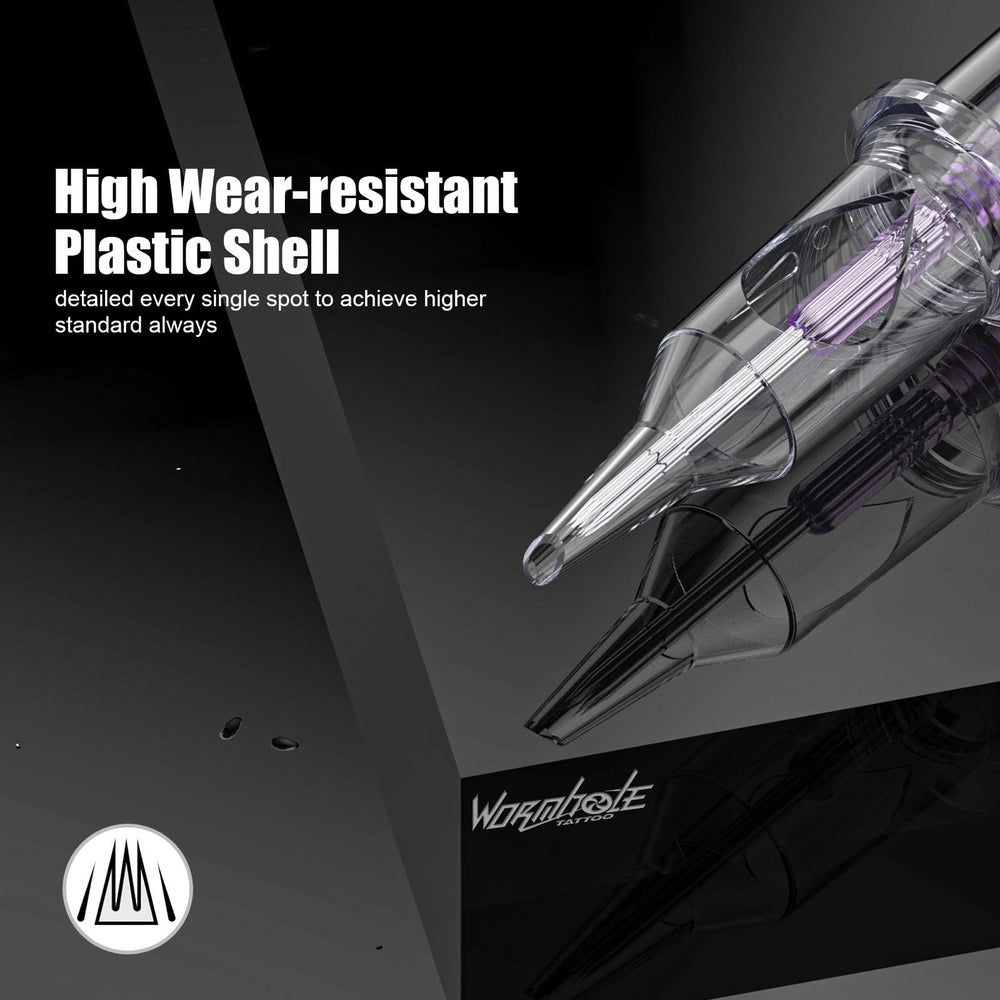 Wormhole Tattoo stainless steel needles provide durable, consistent performance.