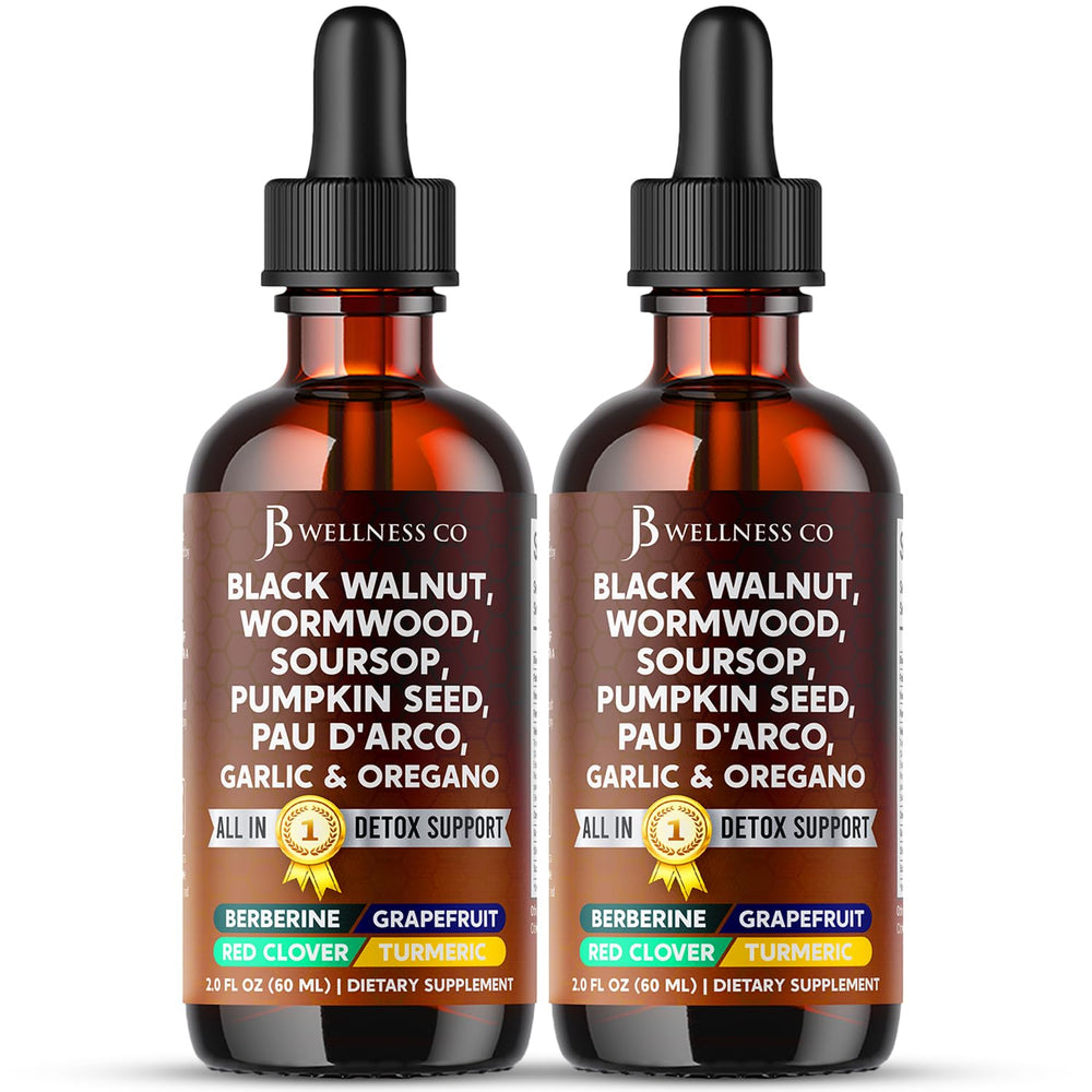 Bottle of Wormwood Black Walnut Cleanse Drops 4 oz