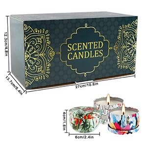 Lavender fragrance candle in WPONSZU travel tin jar