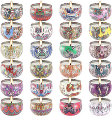 WPONSZU 24-pack scented candles gift set in travel tin jars