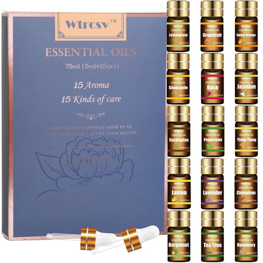 Wtrcsv Essential Oils Set cover image showing 15 bottles