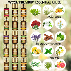 Luxurious gift box packaging of Wtrcsv Essential Oils Set