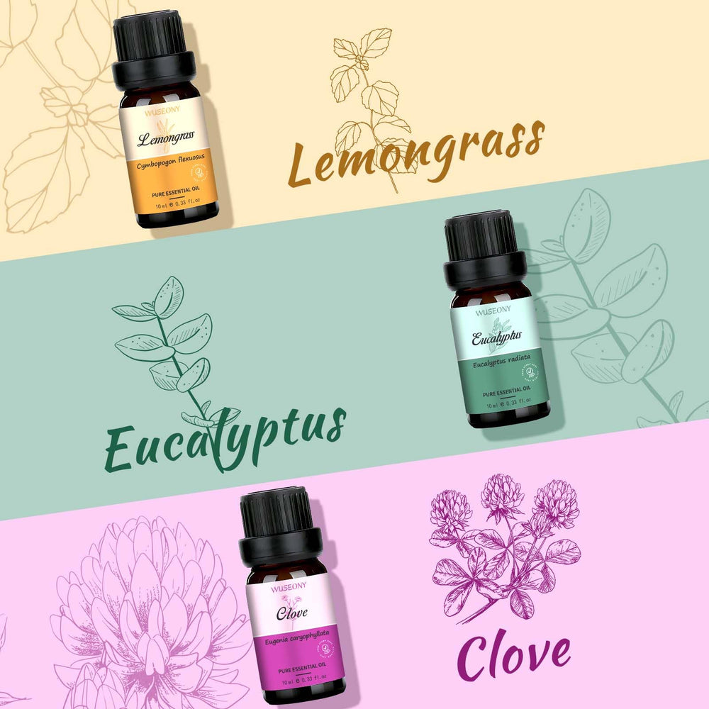 Lemongrass essential oil with bright citrus scent