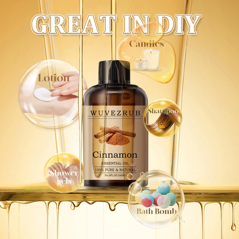 Cinnamon oil packaging and bottle labeling