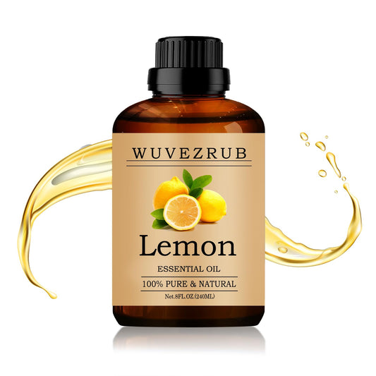 Wuvezrub Lemon Essential Oil bottle with precision dropper