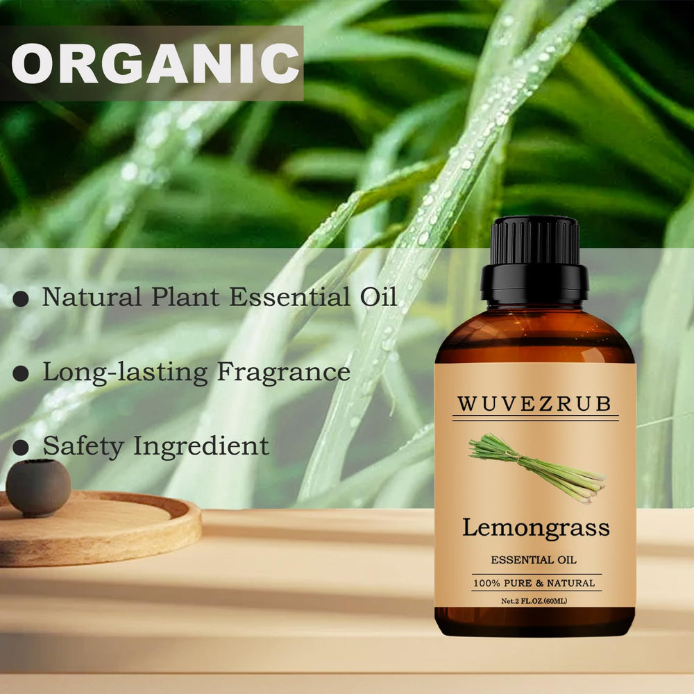 Aromatherapy diffuser with lemongrass oil