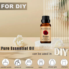 Organic 100% pure rose essential oil for aromatherapy
