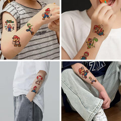 WYKDAG Mario stickers: eco-friendly, skin-safe materials for safe play.