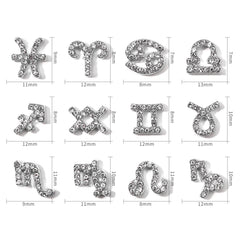 XEAOHESY 3D zodiac signs on nails add stylish, eye-catching detail.