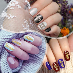 Durable alloy and rhinestones ensure lasting nail decor with XEAOHESY.
