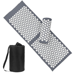 XiaoMaGe gray acupressure mat angled view