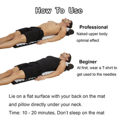 Close-up of acupressure points on XiaoMaGe pillow