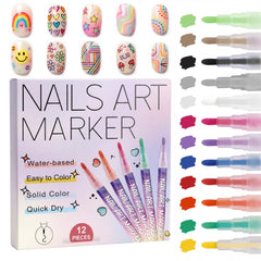 XILRVON 12-color nail art pen set packaging shown as a stylish gift option
