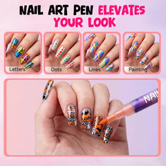 XILRVON pens work on natural, acrylic, and UV gel nails
