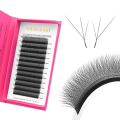 XIUSUZAKI W-shaped 3D premade fans enable fast volume with dramatic effect