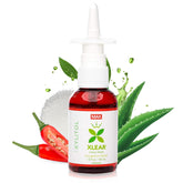 Xlear MAX nasal spray bottle showing xylitol-based formula for gentle sinus relief