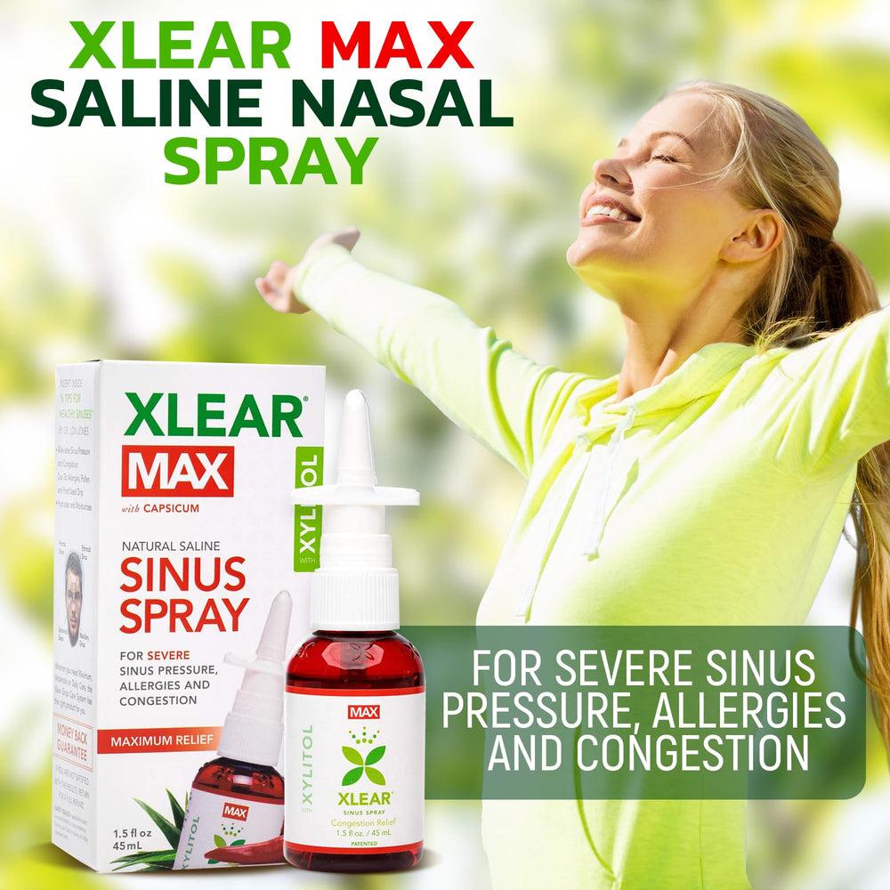 Xlear nasal rinse Neti Pot ready for deep cleansing of nasal passages