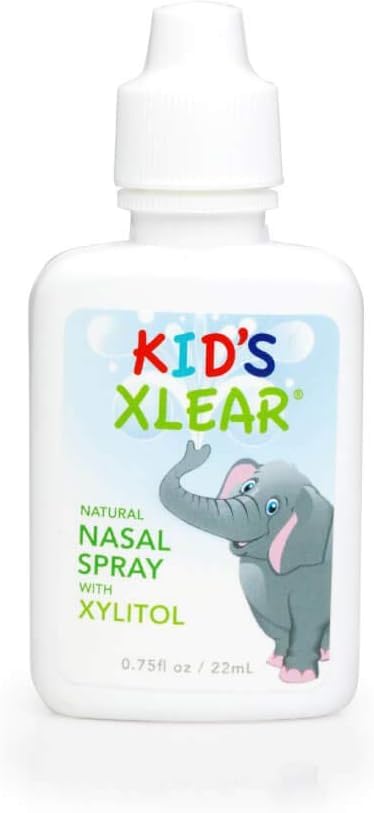 Xlear spray-mist action capture hinting at quick gentle nasal relief