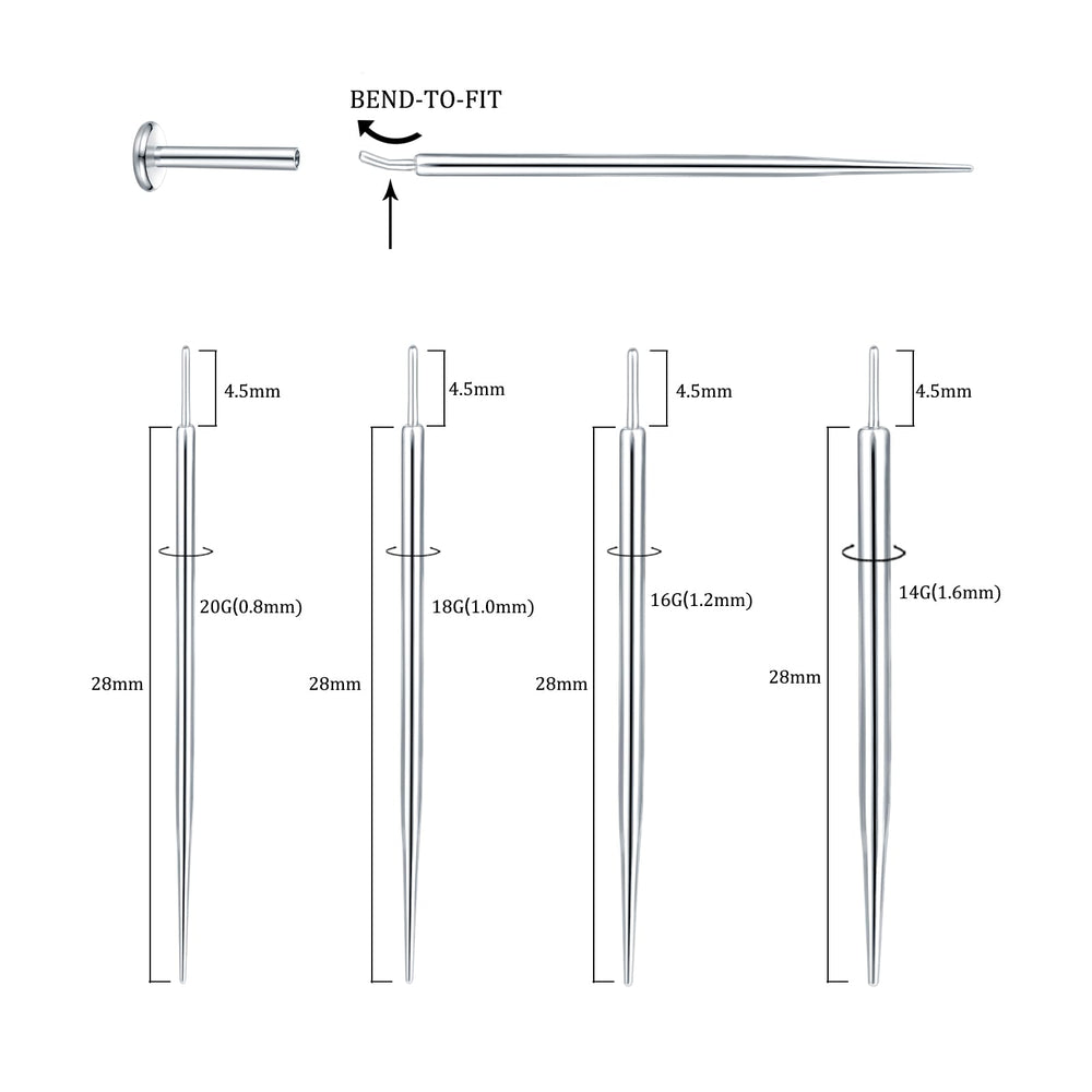 Xpircn piercing taper kit assembled in a clear box for easy at-home use