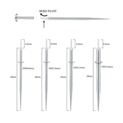Xpircn piercing taper kit assembled in a clear box for easy at-home use