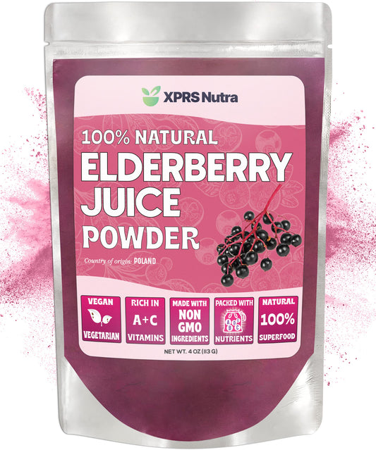 4 oz bag of XPRS Nutra Elderberry Juice Powder