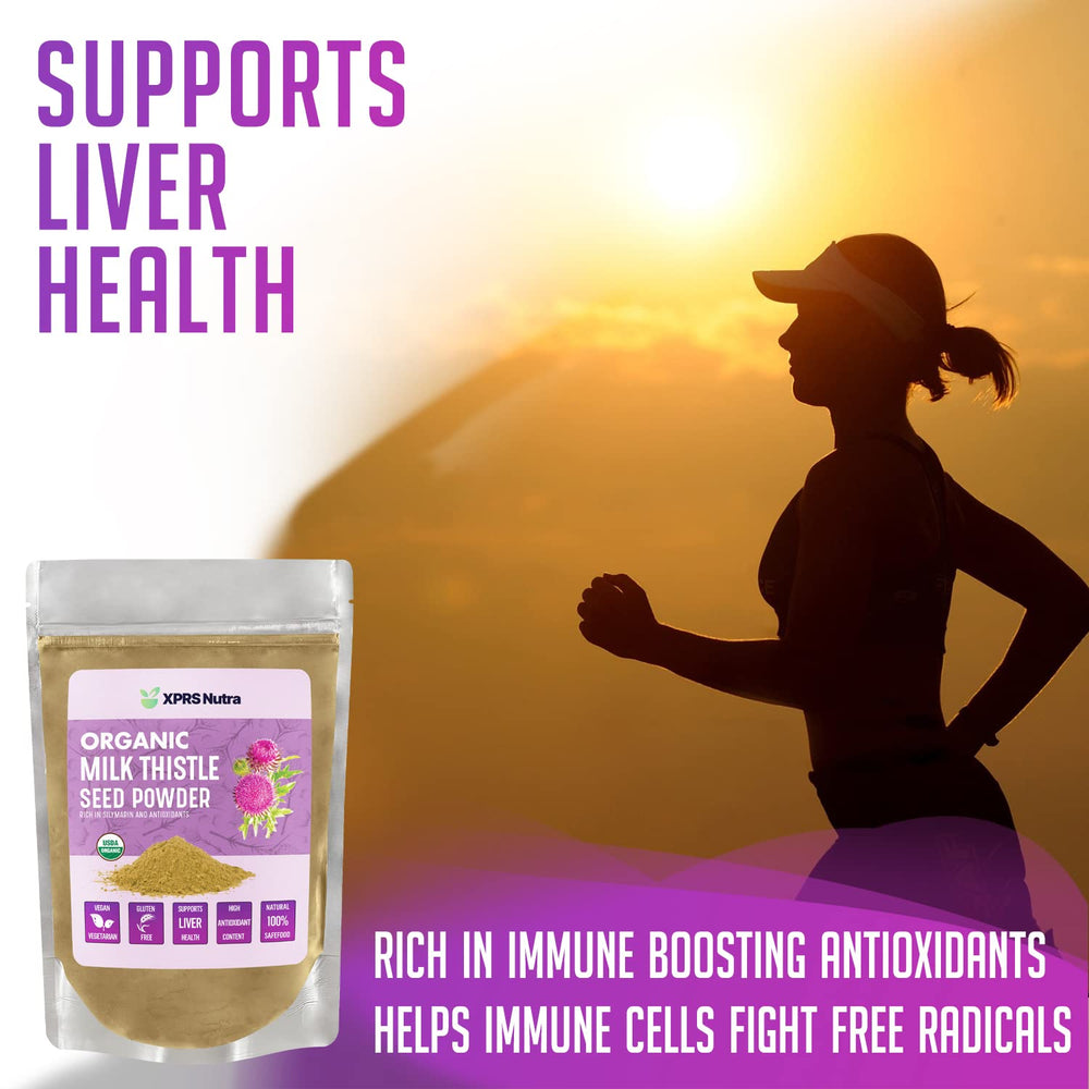 Milk thistle seeds and powder with diet benefits