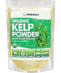 Organic kelp powder Ascophyllum nodosum jar label