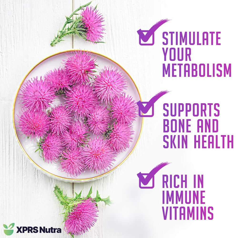 XPRS Nutra Organic Milk Thistle Seed Powder label