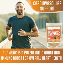Turmeric curcumin powder shown in a bowl for serving