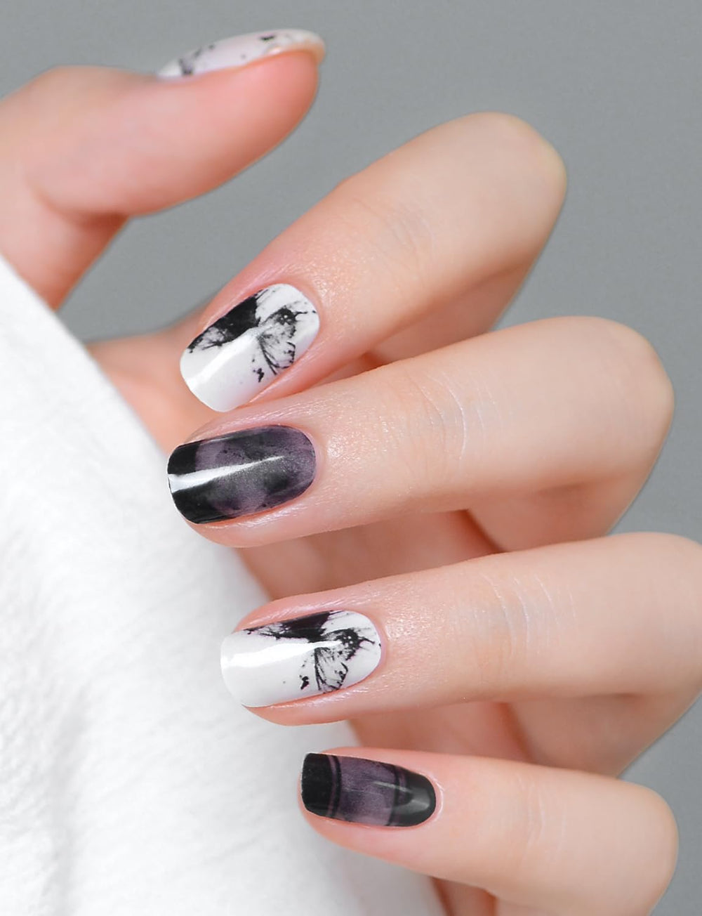 XT strips with minimalist French tips for a clean, versatile manicure.