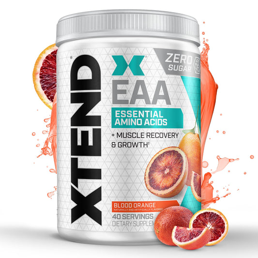 Xtend Scivation EAA + BCAA powder canister, Blood Orange flavor, 40 servings