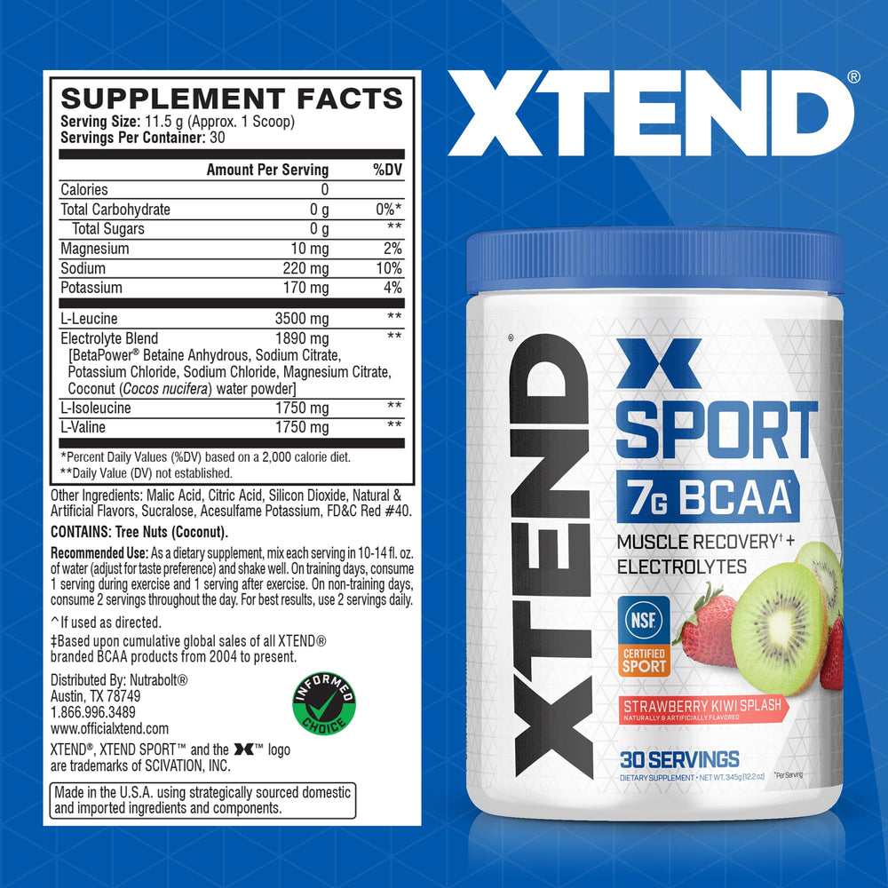 Close-up of XTEND BCAA Powder scoop