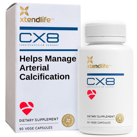 Xtendlife CX8 heart health supplement bottle for 30-day supply