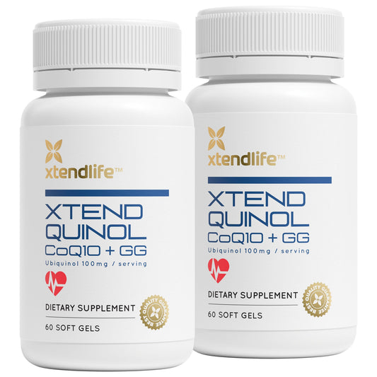 Xtendlife Xtend-Quinol CoQ10 Ubiquinol bottle with label