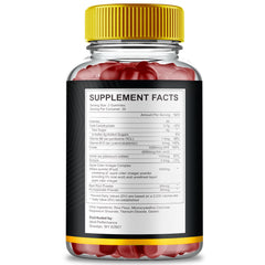 Xtreme Surge Gummies bottle back label