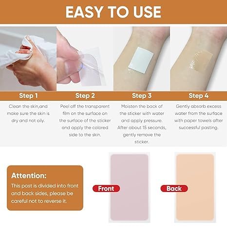 XUEVORIY tattoo cover up tape tested on various skin types with minimal irritation
