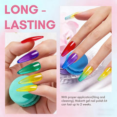 XunmotorYao neon green gel nail polish for vivid statement nails.