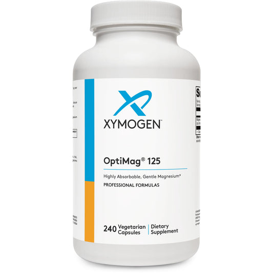 XYMOGEN OptiMag 125 bottle label